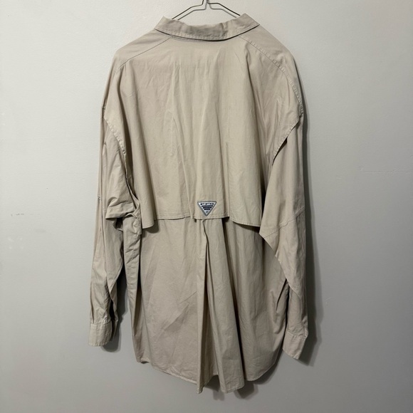 Men's Columbia Tan Lightweight Shirt Jacket - Picture 7 of 7